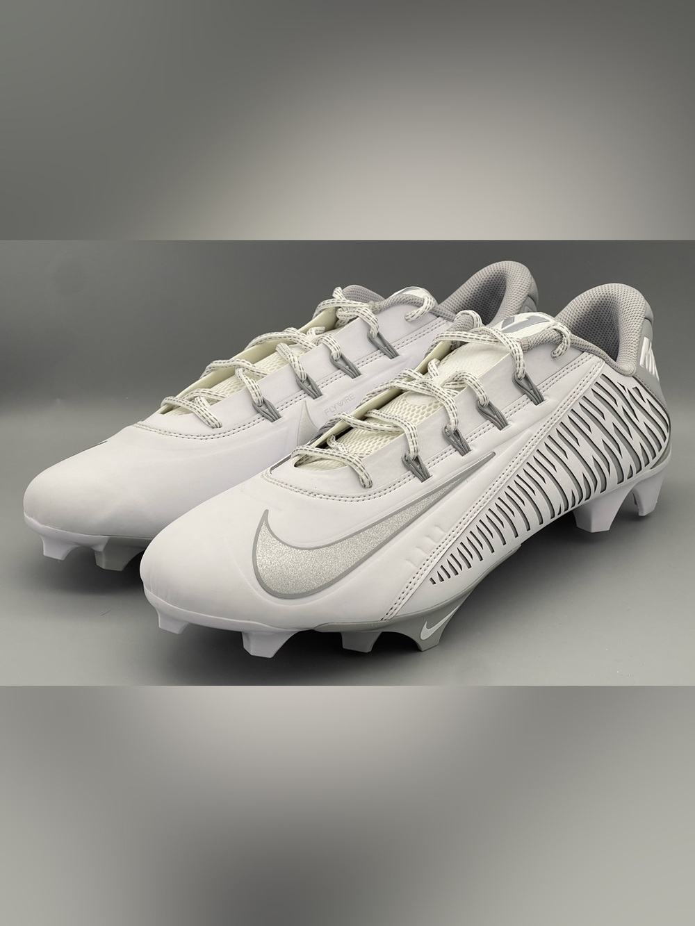 Nike Vapor Edge 360 VC Chrome White Football Cleats Men's Size 14 DO6294-100 NEW